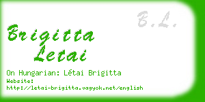brigitta letai business card